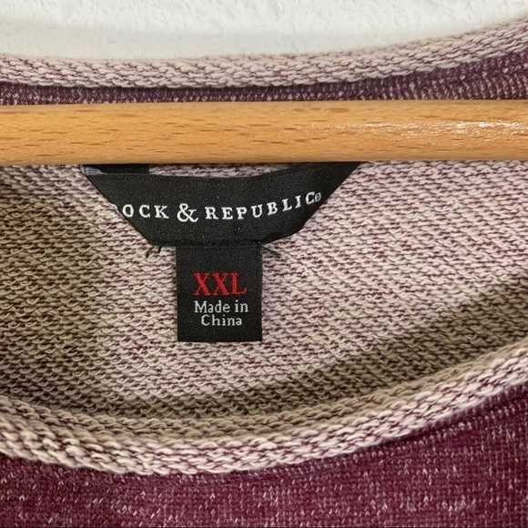Rock and Republic Convertible Zippered-Shoulder Sweatshirt - Picture 6 of 8